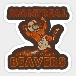 Montreal Beavers Football Sticker